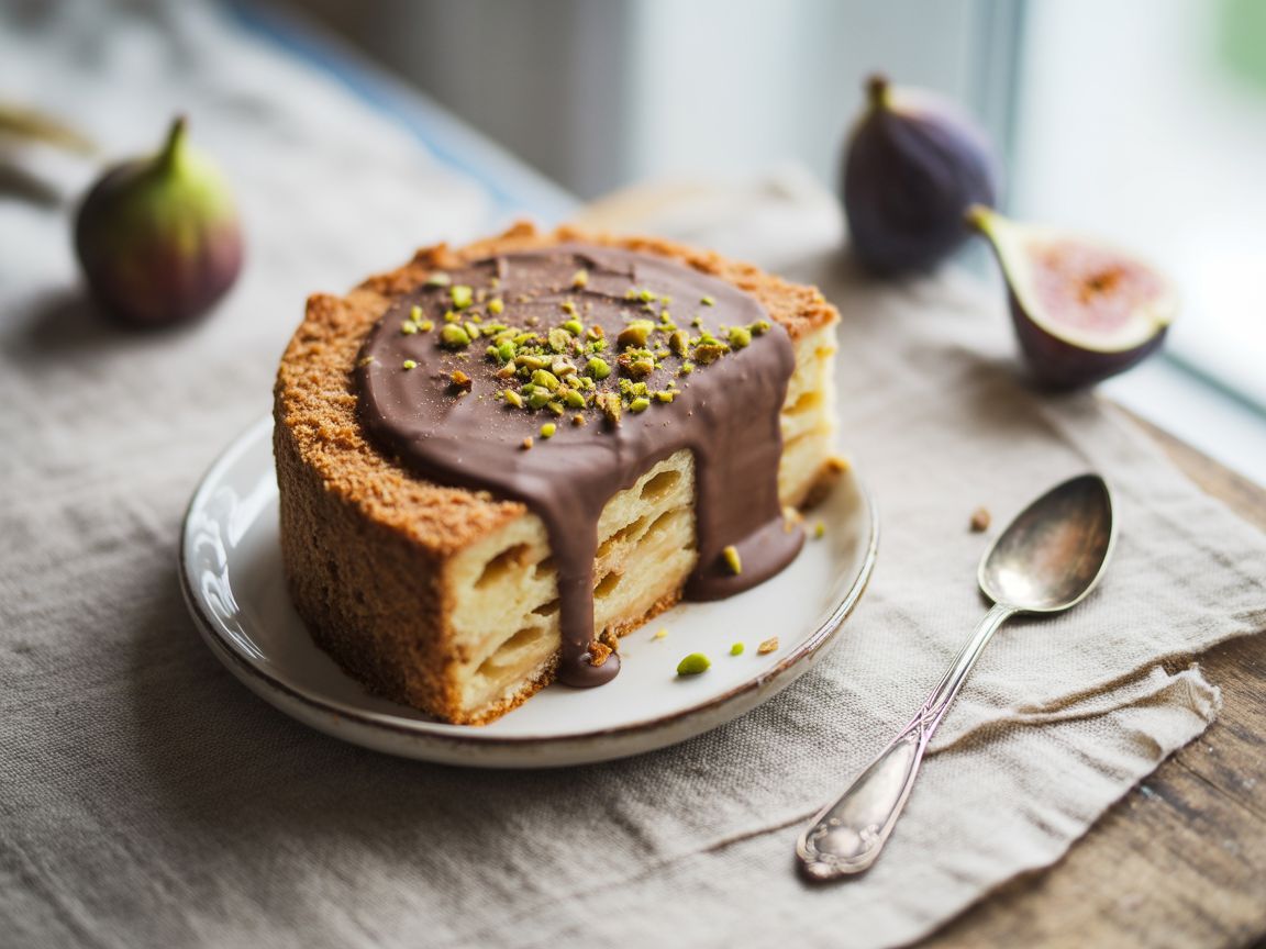 Bienenstich Kuchen mit Vanillecreme