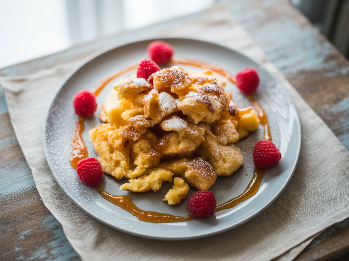 Deutscher Kaiserschmarrn mit Apfelmus