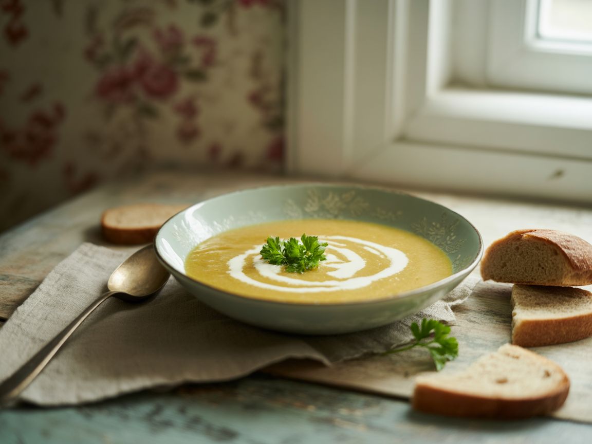 Sächsische Kartoffelsuppe mit Würstchen